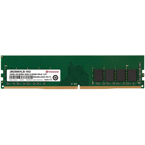 Transcend 16GB JM DDR4 2666Mhz U Dimm 2Rx8 1.2V JM2666HLB 16G